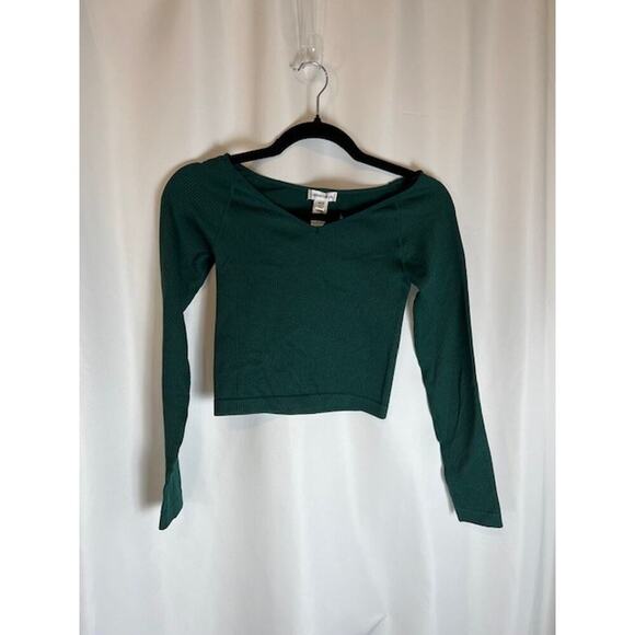 Urban Social Off The Shoulder Long Sleeve Top Snow Pine Size XS Boho - Picture 1 of 9